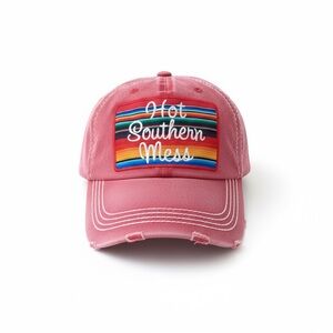 Kbethos Vintage Distressed “Hot Southern Mess” Ball Cap